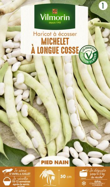 Légumes Secs - Haricot Nain à Ecosser Michelet à Longue Cosse - PACKAGING_RECTO